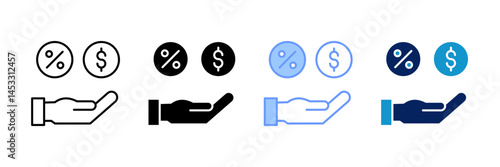 Tax Icon Set Multiple Style Collection