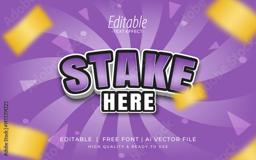 money games text effect with reward for gambling