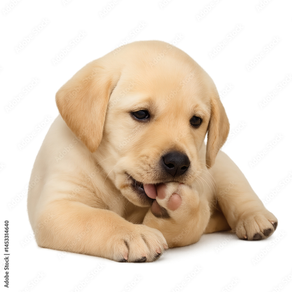 Puppy Paw Chewing Puppy Paw Chewing
