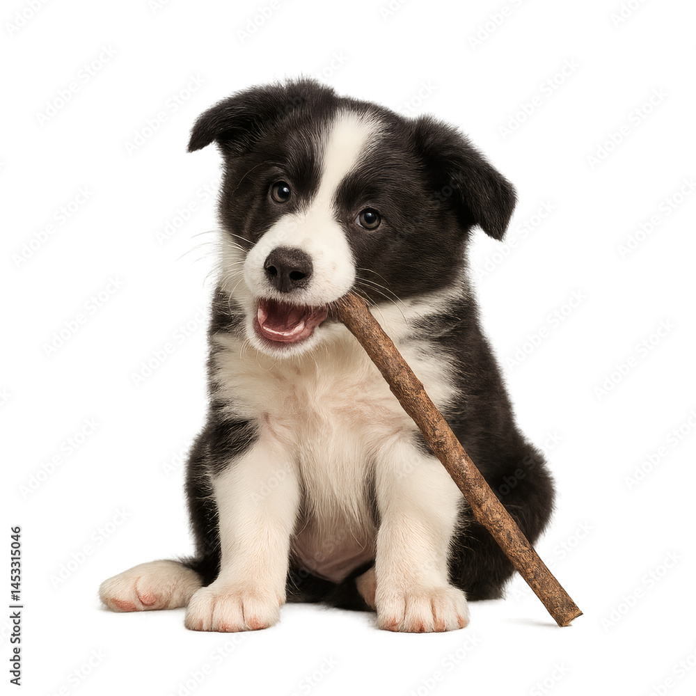 Puppy Chewing Stick Puppy Chewing Stick