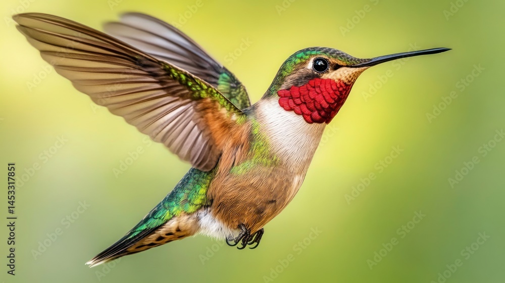 Fototapeta premium Colorful hummingbird in flight
