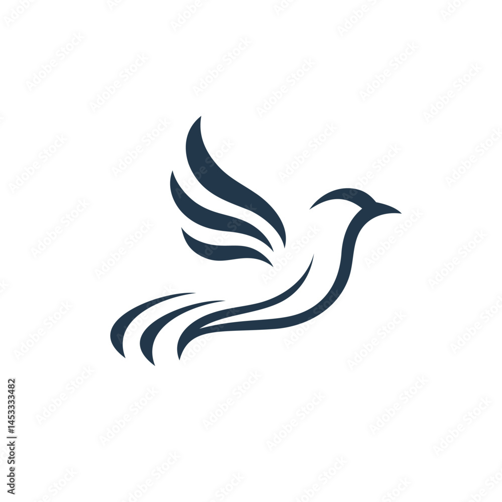 Fototapeta premium Stylish Bird Logo For Businesses