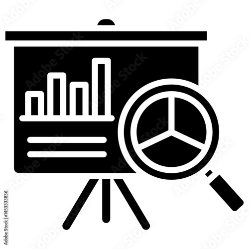 Market Report Glyph Icon