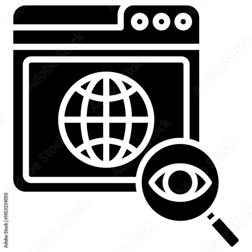 Web Visibility Glyph Icon