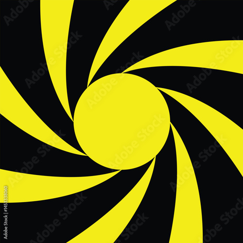 James rifled gun barrel grooves. Abstract horizontal background inside a gun barrel, rifled channels.
