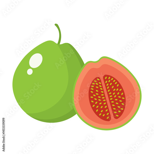guava icon vector illustration design template