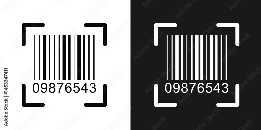 Obraz premium Bar code vector cartoon icon. Vector illustration barcode on white background. Isolated cartoon illustration in eps 10. 