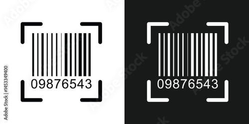 Bar code black and white vertical stripes forming a barcode like pattern, ideal for retail, product identification, inventory management, and modern tracking technologies in eps 10.