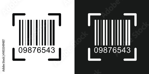 Bar code black and white vertical stripes forming a barcode like pattern, ideal for retail, product identification, inventory management, and modern tracking technologies in eps 10.