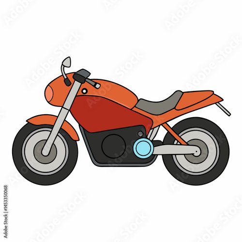 vector illustration of a motorcycle