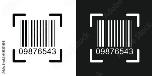 Bar code black and white vertical stripes forming a barcode like pattern, ideal for retail, product identification, inventory management, and modern tracking technologies in eps 10.