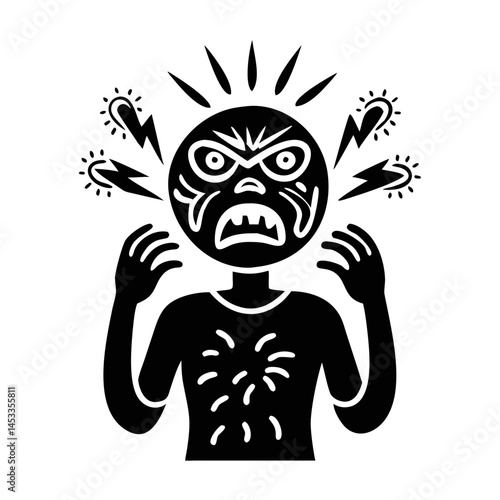 Angry Person Silhouette - Upset, Frustrated, Mad