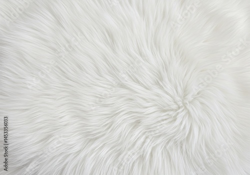 white fluffy fur texture. animal fur, white background