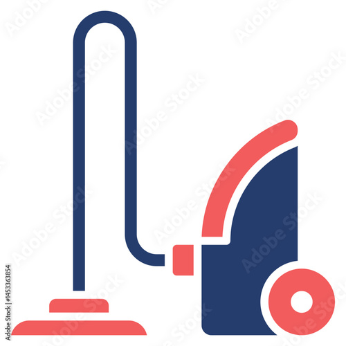 Vacuum Cleaner lineal color icon