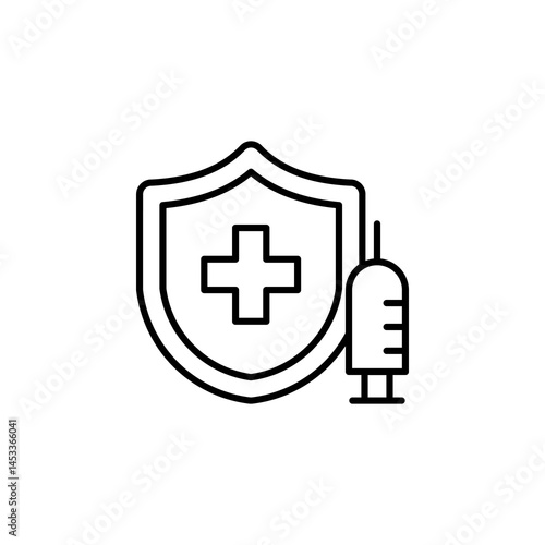 Medical Vaccination icon vector sign