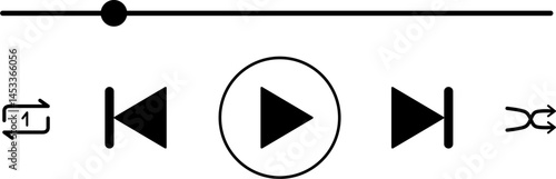 Music player interface illustration 