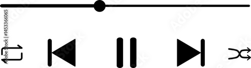 Music player interface illustration 