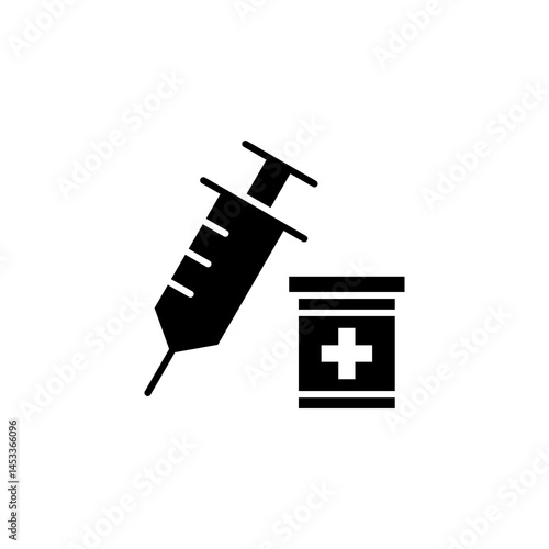 Medical Vaccination icon vector sign
