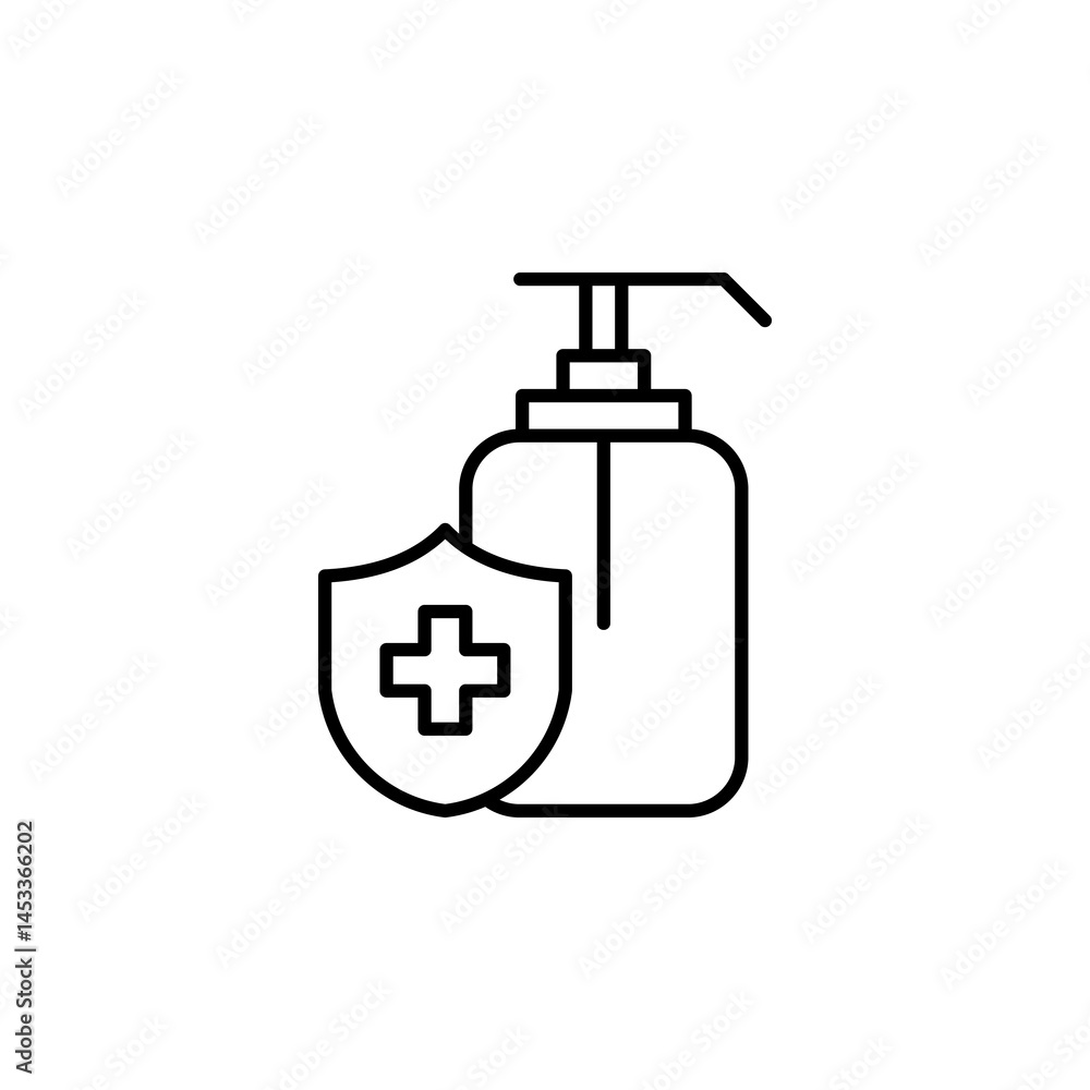 Hand Sanitizer icon vector template Hand Sanitizer icon vector template