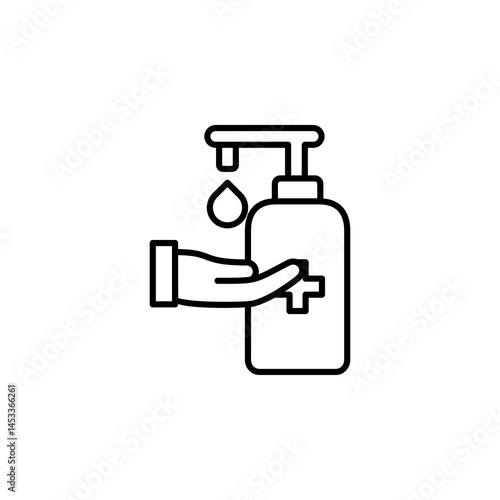 Hand Sanitizer icon vector template