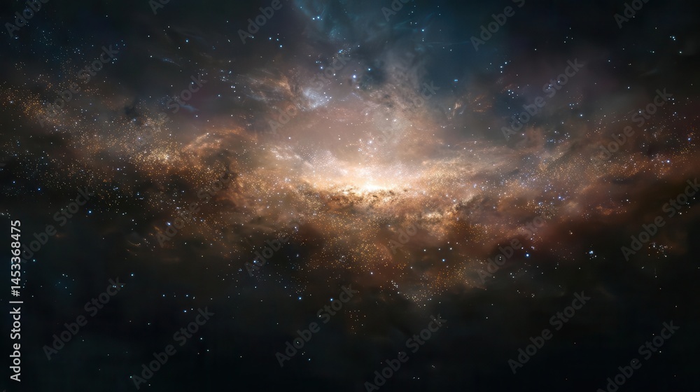 Fototapeta premium Immersive Dense Space with Millions of Stars