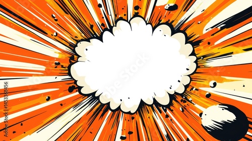 Dynamic Comic Book Explosion Background