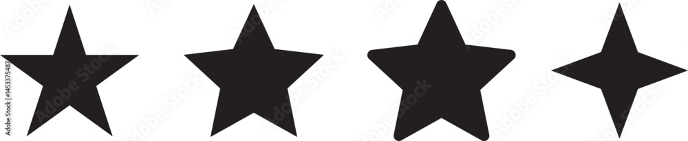 Star icon collection. Different stars set. Vector Star icon collection. Different stars set. Vector