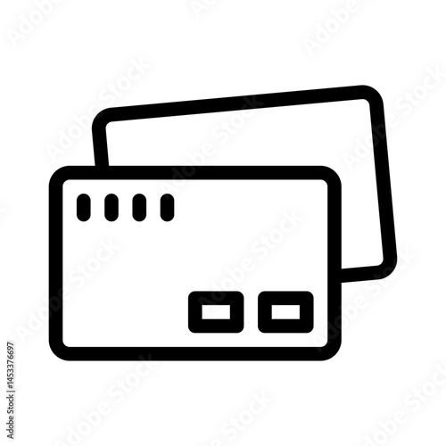 credit card line icon