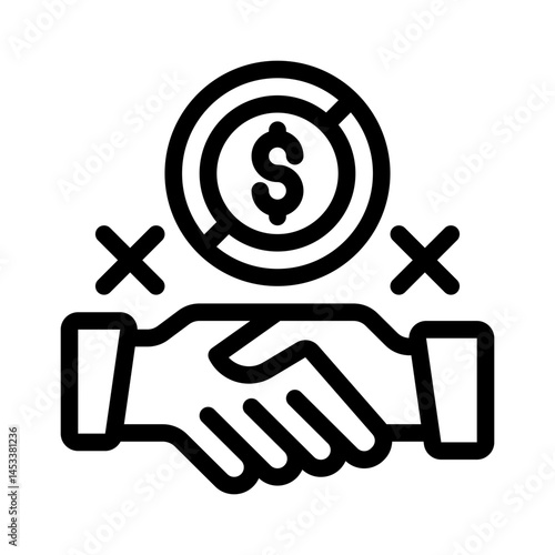 anti corruption line icon