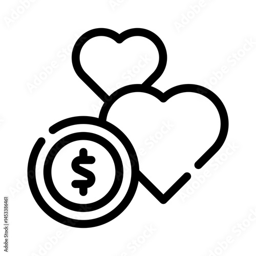 employee benefits line icon