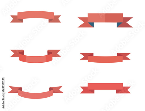 Free Download Red Ribbon Bows Collection – Vector Clip art Set for Gifts, Crafts & Celebrations - GFXLoad