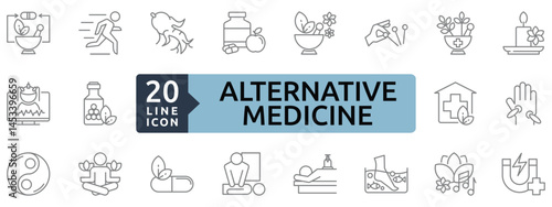 Alternative medicine icon sheet