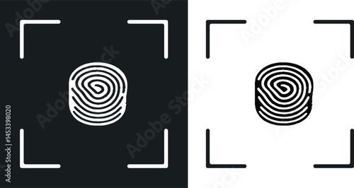 Fingerprint Icon vector illustration