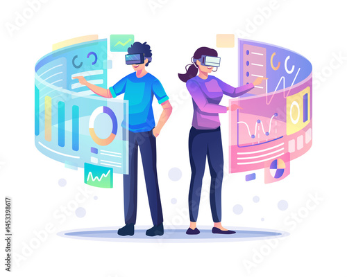 business man and woman