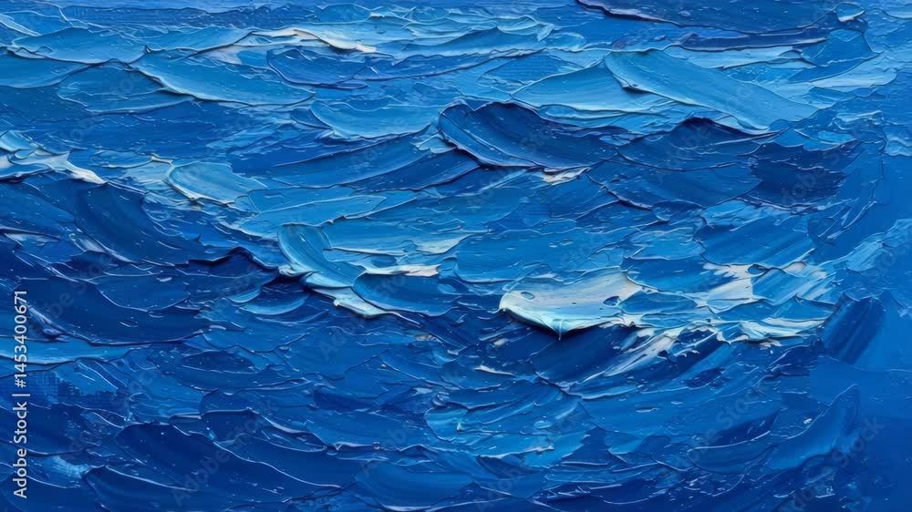 Textured Blue Paint Abstract Close Up Oil Painting Surface Textured Blue Paint Abstract Close Up Oil Painting Surface