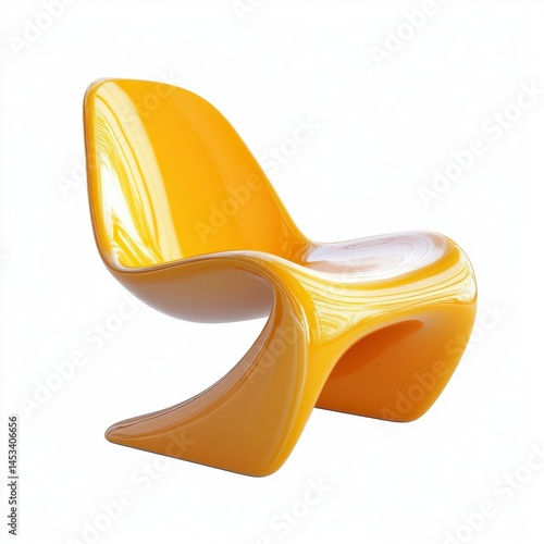 chair isolated on white background. modern design plastic chair