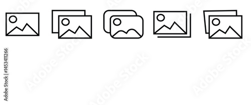 photo album, file, film, folder, gallery, image, outline, photo, photograph, picture, place, signs, single