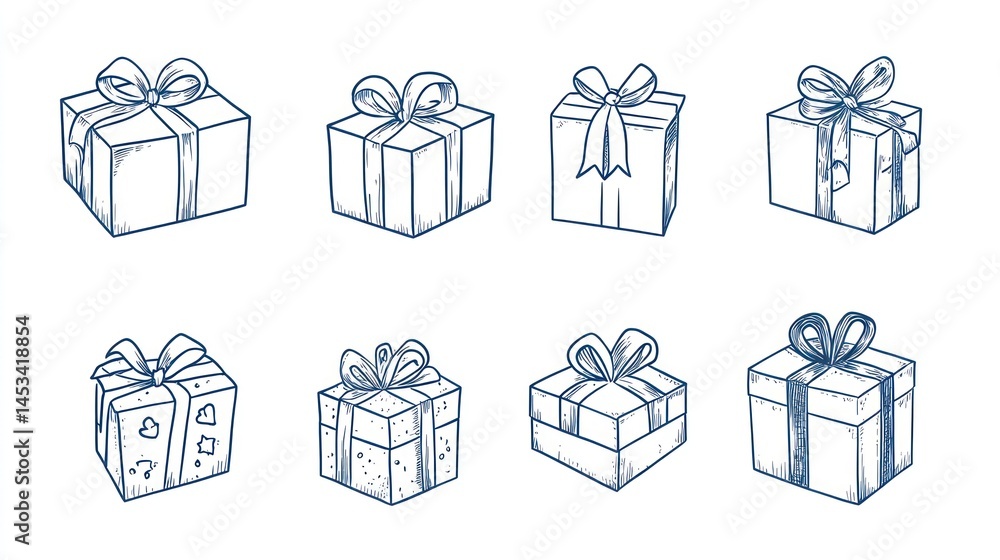Gift Boxes Illustration Collection (5) Gift Boxes Illustration Collection (5)