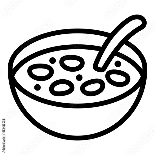 Cereal icon. Vector line icon