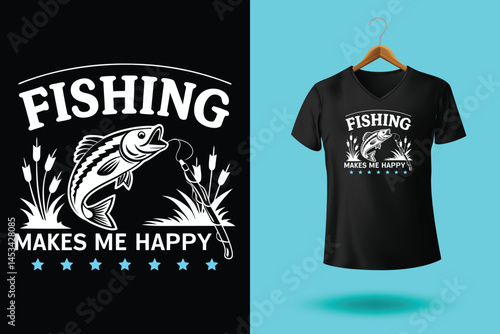 Fishing t shirt design vector, vintage fishing tshirt graphic illustration, Fishing vector emblem