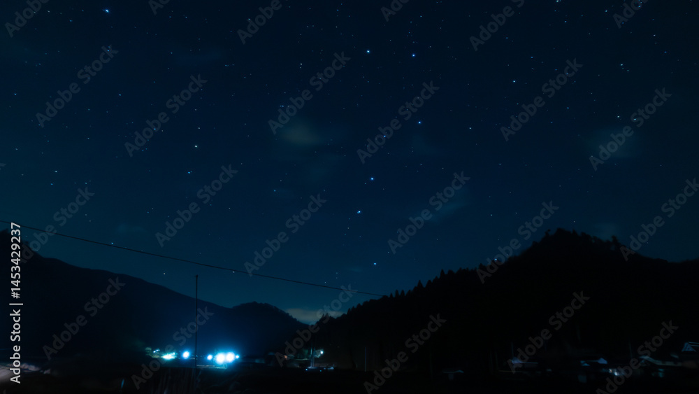 Fototapeta premium 天空に架かる北斗七星