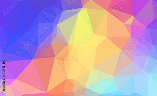 Abstract multicolor background. Vector polygonal design illustra