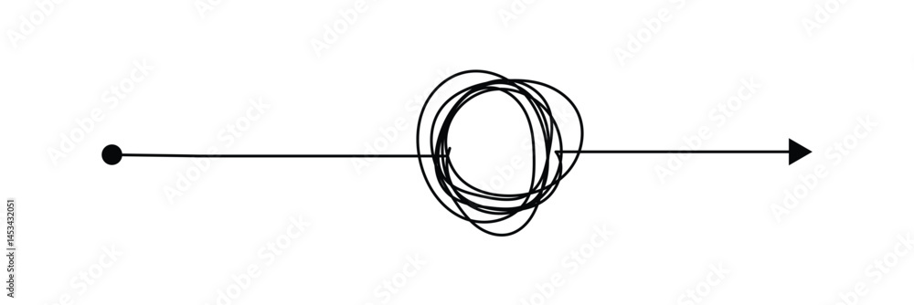Chaos simple line arrow messy hand drawn doodle set. Minimalistic difficulty solution business idea sketch collection in eps 10. Chaos simple line arrow messy hand drawn doodle set. Minimalistic difficulty solution business idea sketch collection in eps 10.