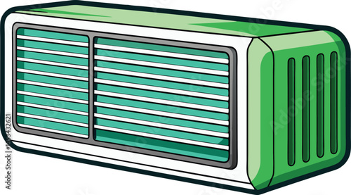air conditioner on white background