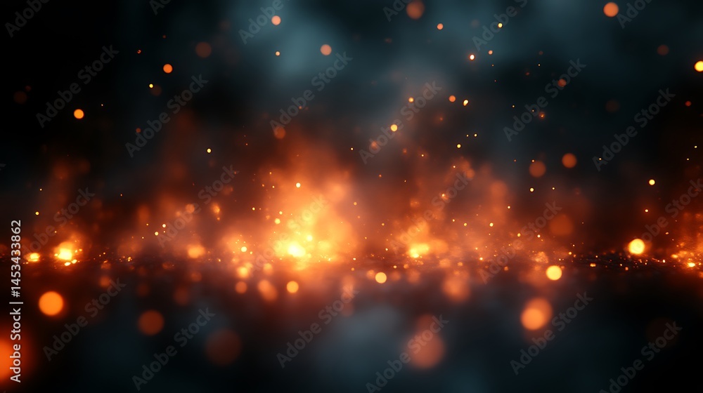 Obraz premium Abstract image depicting a fiery and dynamic scene of sparks