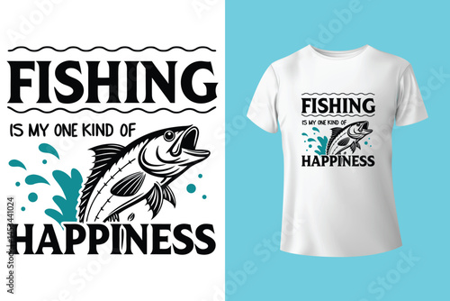 BORN TO FISH FORCED TO WORK fishing t shirt design