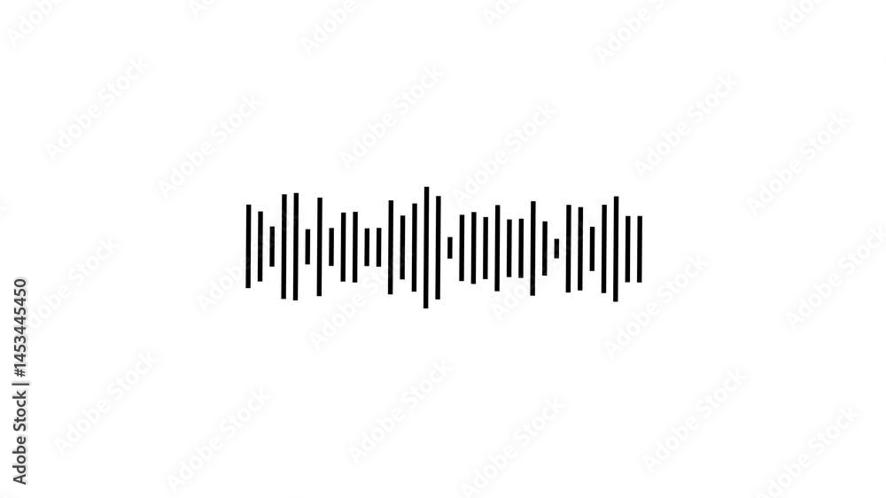 Audio waveform equalizer on white background, Music equalizer, audio waves or sound frequency, Sound wave animation isolated on white background. Alpha channel, spectrum audio animation, audio bar, Audio waveform equalizer on white background, Music equalizer, audio waves or sound frequency, Sound wave animation isolated on white background. Alpha channel, spectrum audio animation, audio bar,