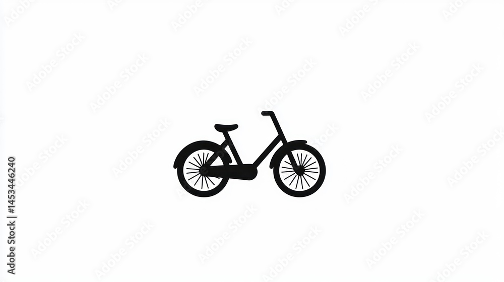 Fototapeta premium Simple Silhouette of a Bicycle