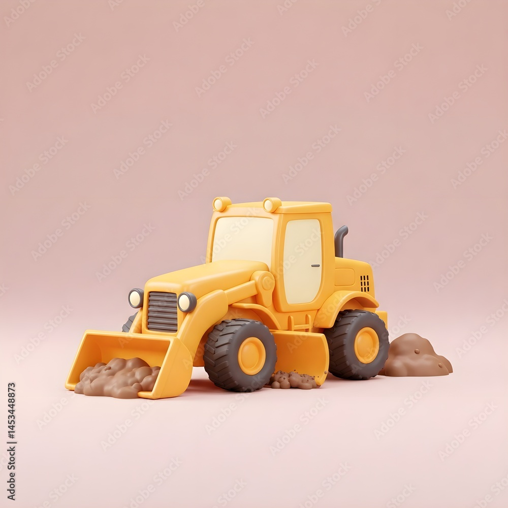 bulldozer excavator isolated on white bulldozer excavator isolated on white