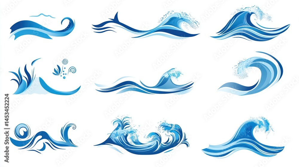 Fototapeta premium Ocean Waves Collection (2)